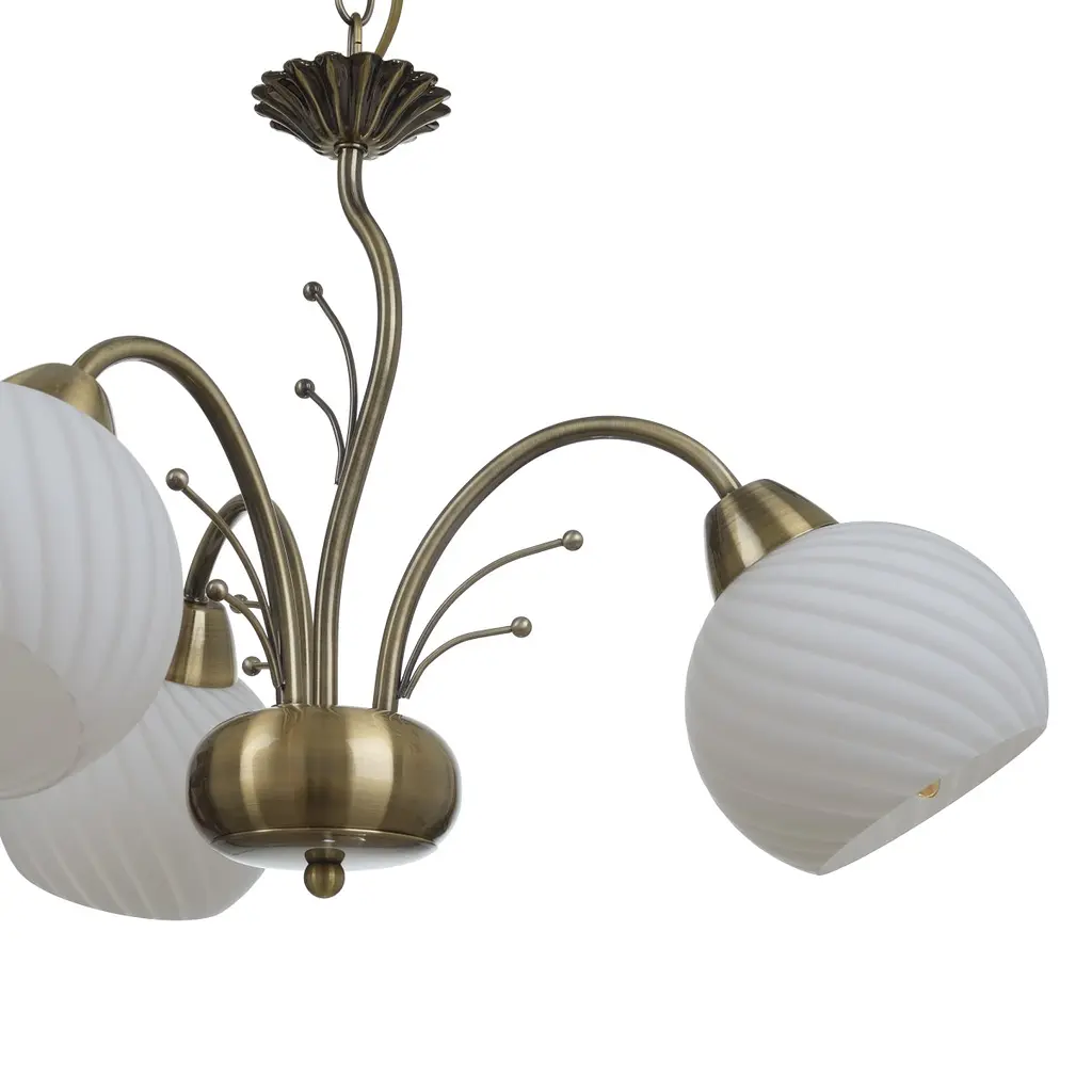 Люстра подвесная Brille для гостиной E14 60W AB (LK-655S/3) - фото 3