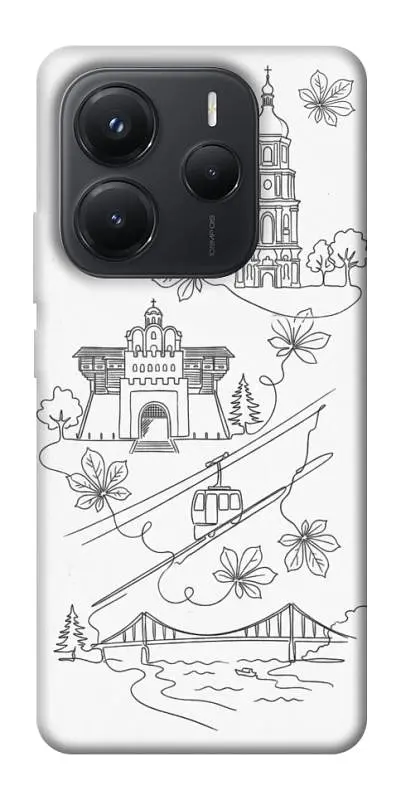 TPU чохол Demsky Kyiv spirit для Xiaomi Redmi Note 14 5G