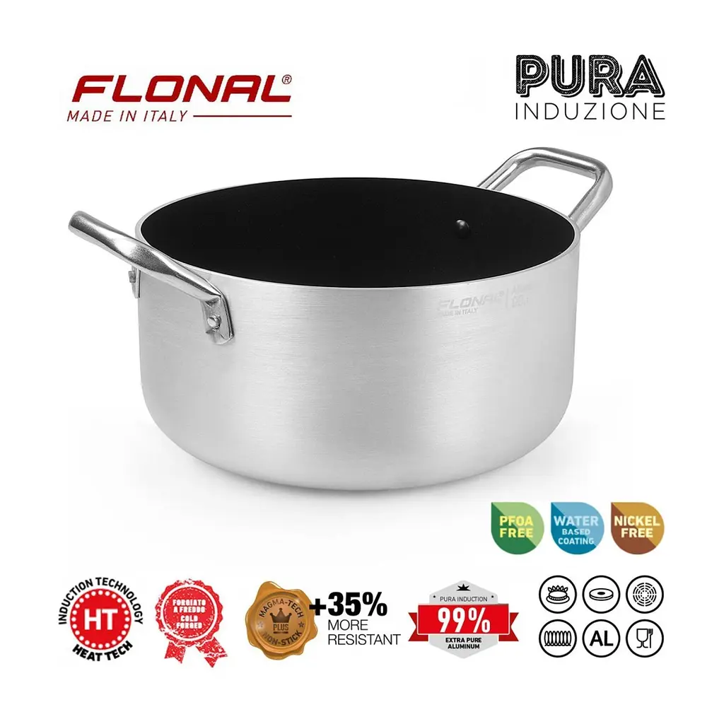 Каструля Flonal Pura Induction Professional 7,9 л (GPRC22870) (DAS303708) - фото 2