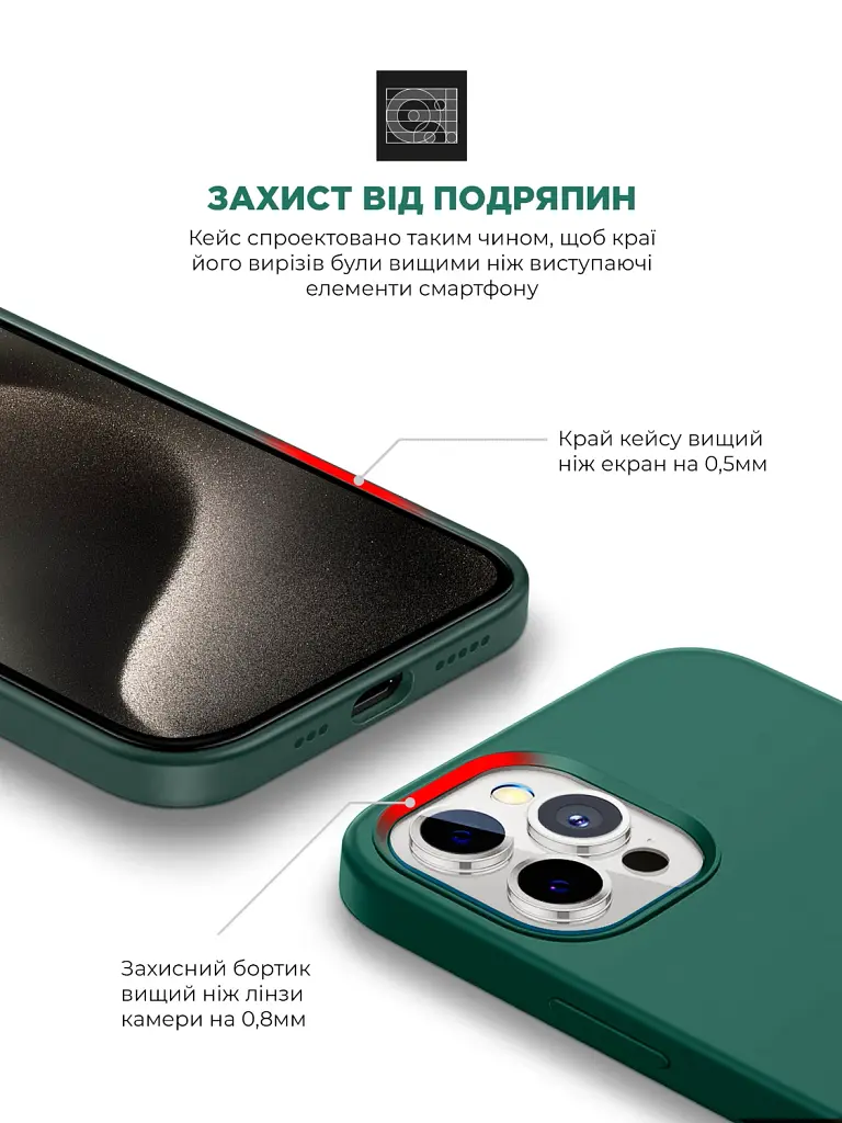 Чохол ArmorStandart ICON2 Case для Apple iPhone 15 Pro Cypress - фото 5