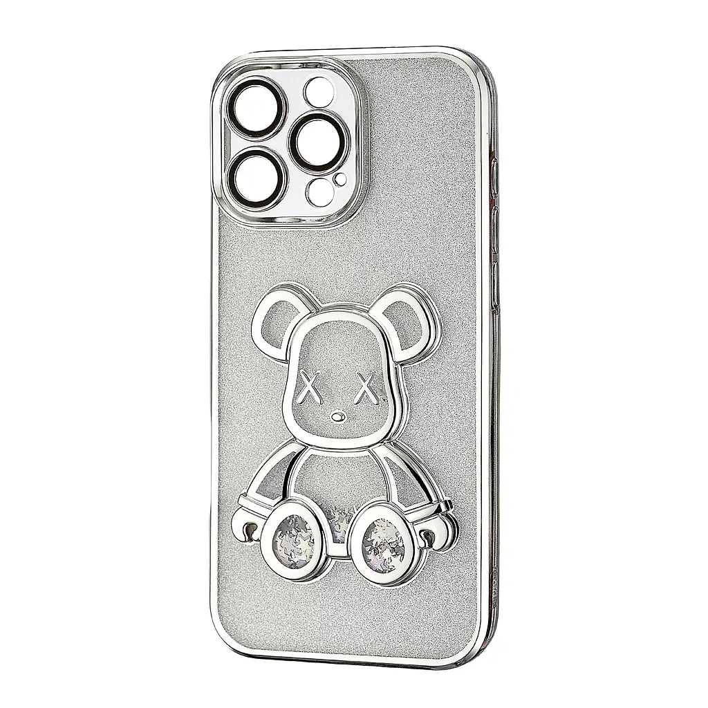 Чохол Shining Bear Case Protected Camera iPhone 16 Pro Max Silver - фото 4