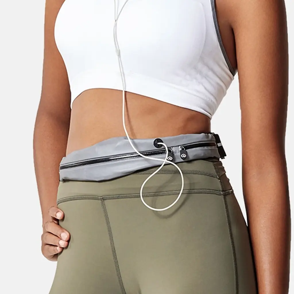 Спортивна сумка для бігу на пояс YUNMAI Sports Waist bag Silver YMWP-F302 - фото 3