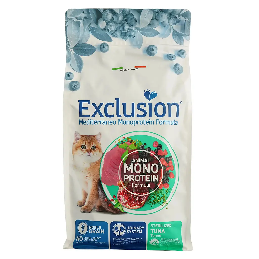 Сухий корм для котів Exclusion Noble Grain Cat Sterilized Tuna 0.3 кг - фото 2