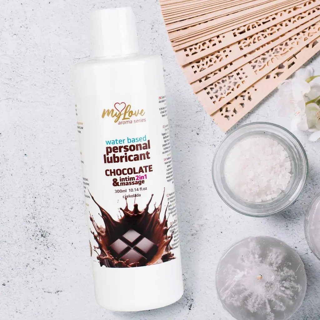 Лубрикант MyLove Aroma Series IntimMassage 2in1 Chocolate, 300 мл - фото 4