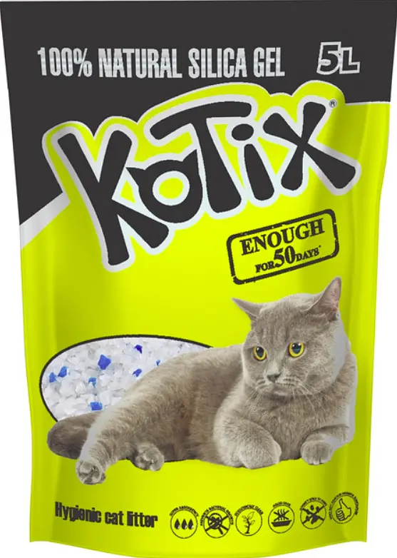 Наповнювач для котячого туалету Kotix силікагелевий 5 л KN7585