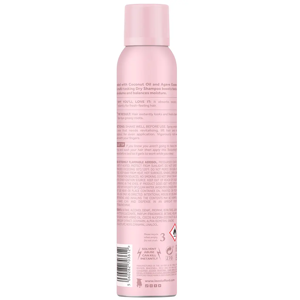 Шампунь для волос Lee Stafford CoCo LoCo With Agave Texturising Dry Shampoo 200 мл - фото 2