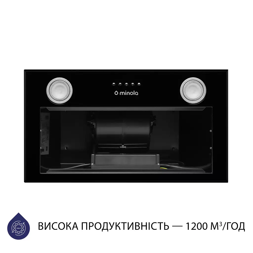 Вытяжка полновстраиваемая Minola HBI 5722 BL 1200 LED - фото 5