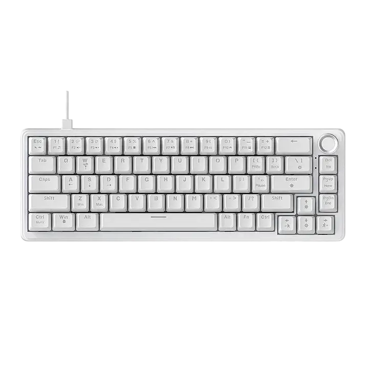 Клавіатура Ajazz AK690 Peach Mist Switch White (AK690-PMS-W) - фото 2