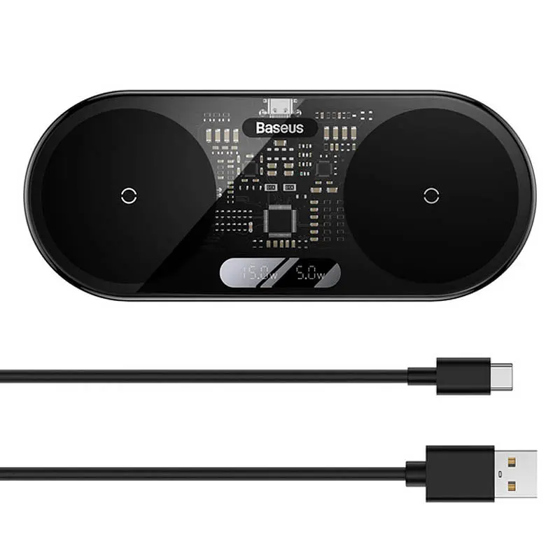 БЗП Digital LED Display 2in1 20W Universal version (WXSX010101) Black Baseus teh0029888 - фото 4