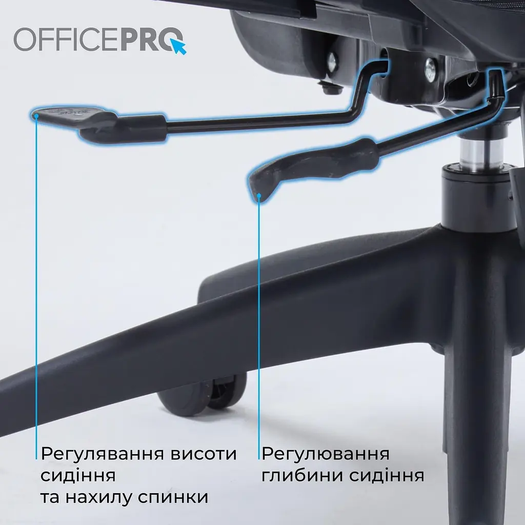 Офісне крісло OfficePro OC680B Black (OC680B) - фото 13