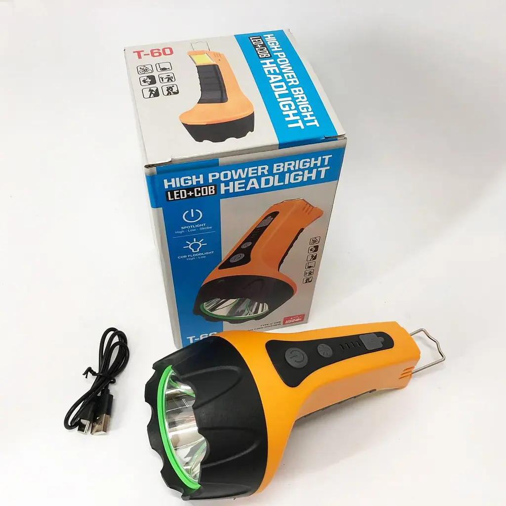 Ліхтар T60 3W COB з Li-Ion акумулятором, індикацією заряду, гаком та ЗУ Type-C (46869-T60_152) - фото 10
