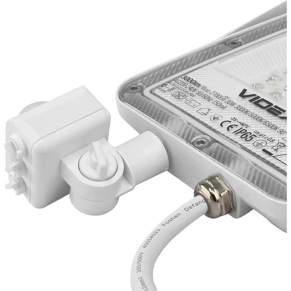 Світлодіодний прожектор Videx F5 30W з датчиком руху і освітленості White (VL-F5-030CW-S) [168708] - фото 11