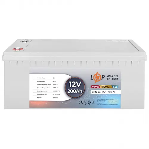 Акумулятор LogicPower LPN-GL 12V - 200 Ah GEL - фото 4