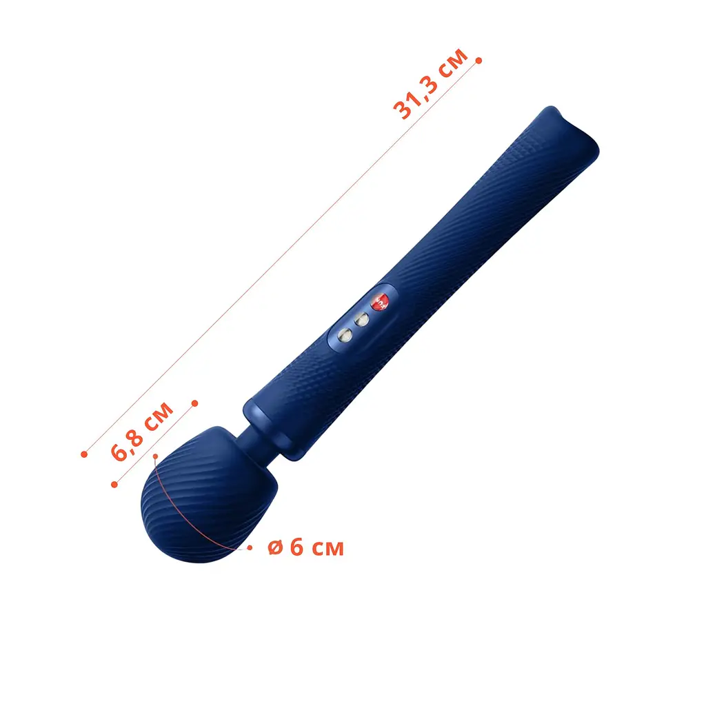 Вібромасажер Fun Factory VIM Vibrating Wand midnight blue, суперпотужний та легкий, до 6 годин роботи - фото 2