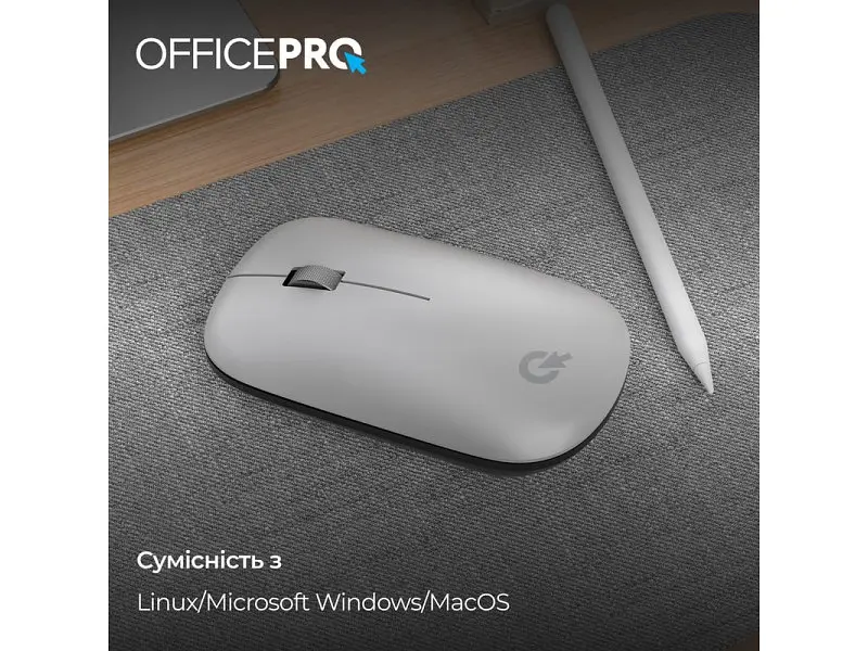 Миша OfficePro M225S Silent Click Silver (M225S) - фото 8