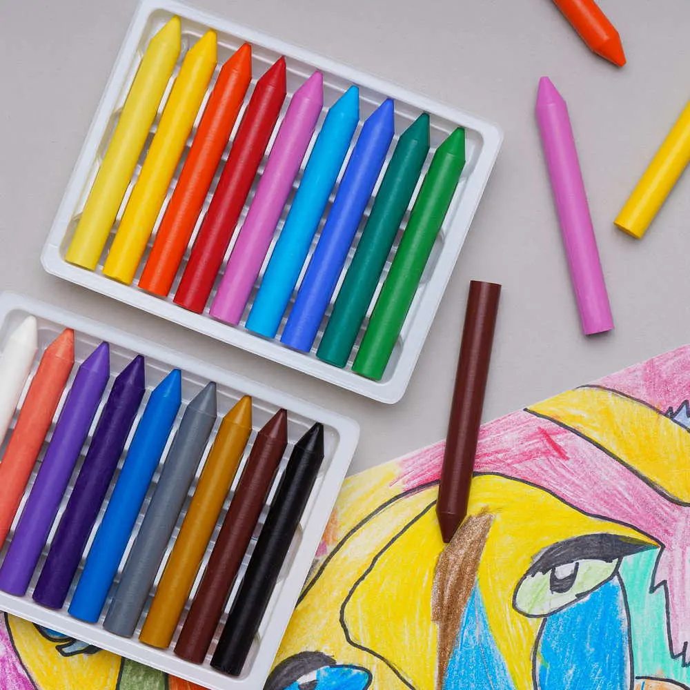 Олівці воскові Школярик 18 кольорів (316111002-UA) - фото 3