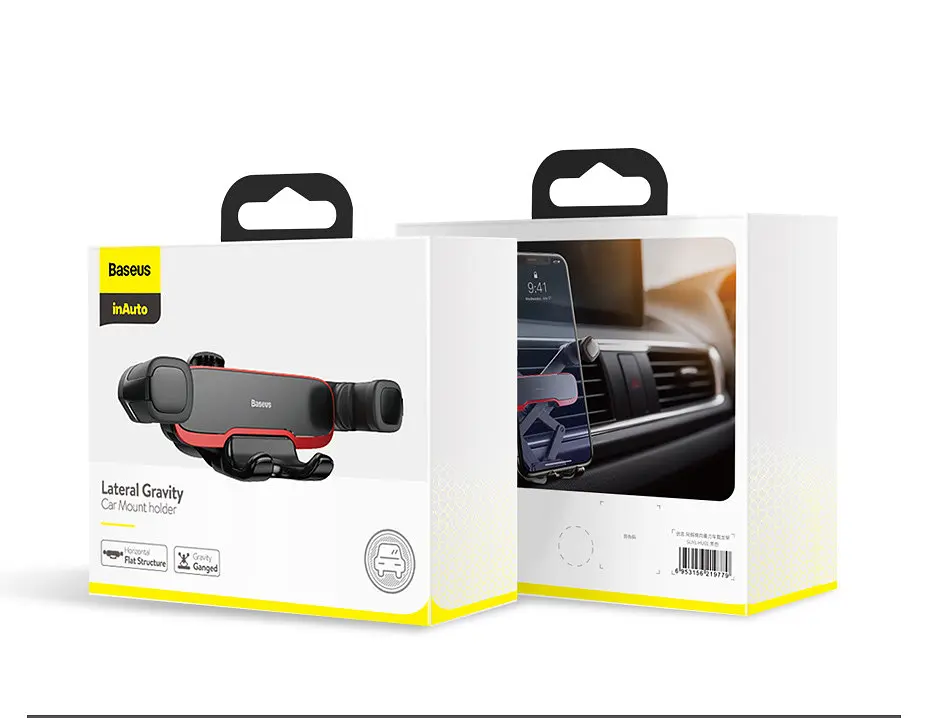 Холдер Baseus Mr Hui Gravity Car Mount Чорний - фото 3