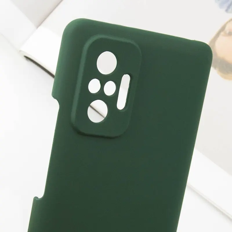 Чохол Silicone Cover Lakshmi Full Camera (AAA) для Xiaomi Redmi Note 10 Pro / 10 Pro Max Зелений / Cyprus Green - фото 4