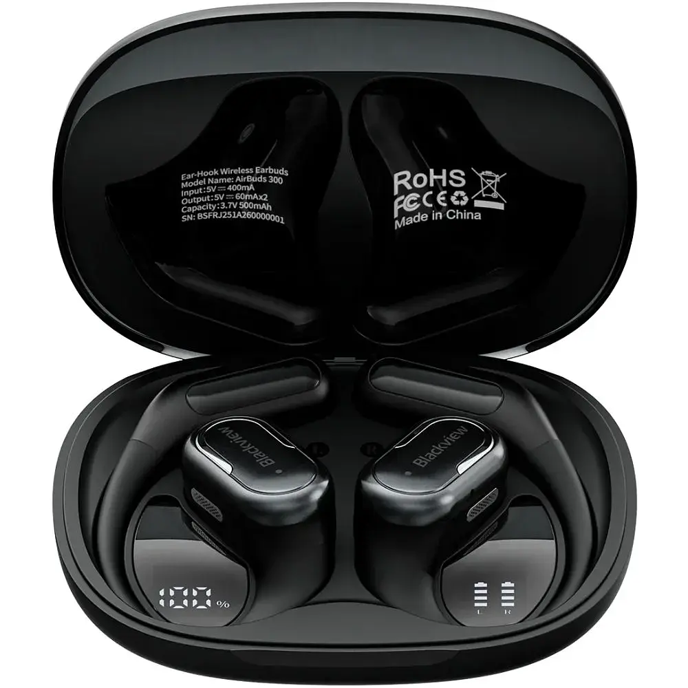 Навушники TWS Blackview AirBuds 300 Obsidian Black (6931548325826) - фото 2