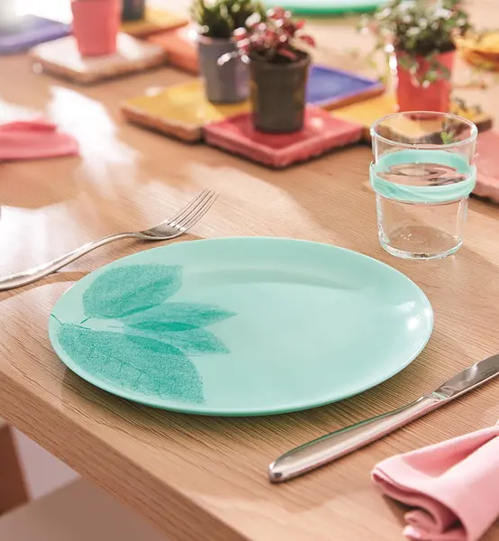 Тарілка обідня Luminarc Diwali Arpegio Turquoise, 25 см (6543044) - фото 4