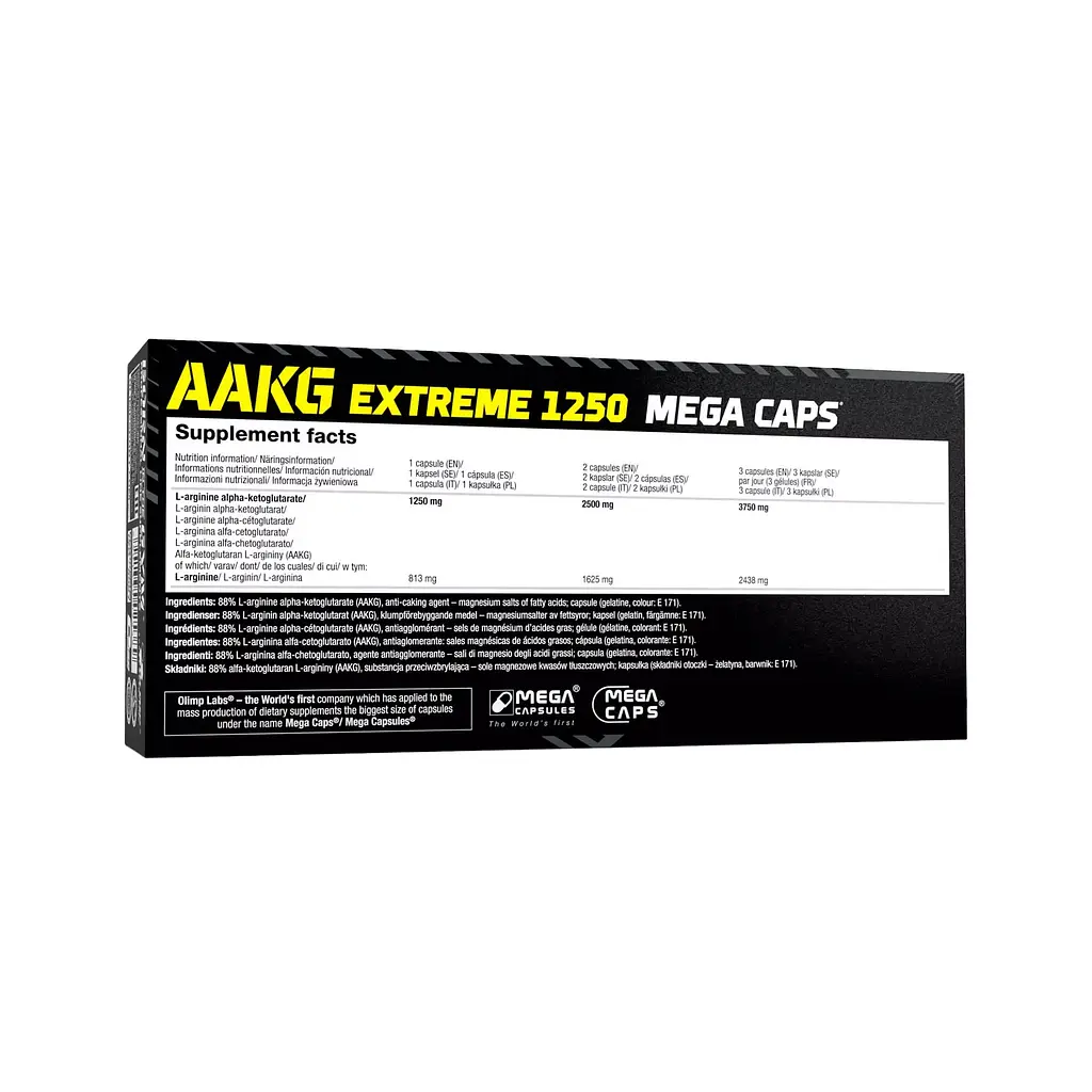 Аминокислота Olimp AAKG 1250 Extreme Mega Caps 120 капсулы (Ф001631) - фото 2