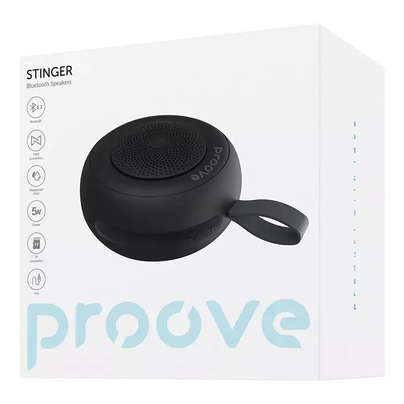 Портативная акустика Proove Stinger 5W беспроводная черная - фото 4