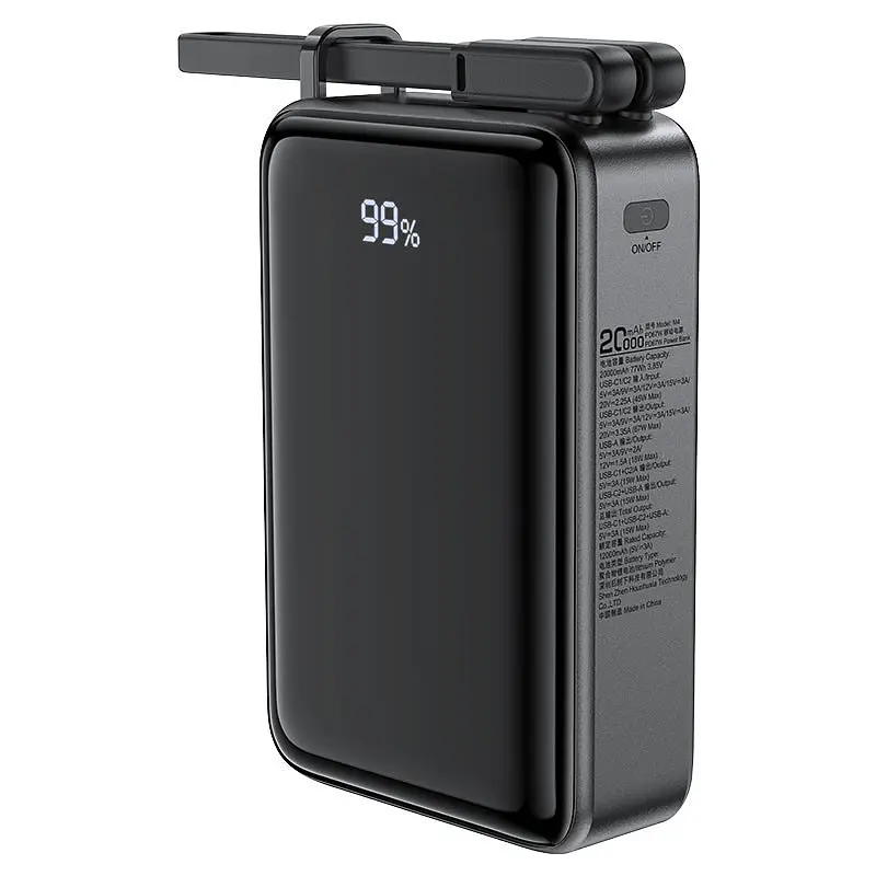 Портативное ЗУ Power Bank Acefast M4 PD67W 20000 mAh Black - фото 4