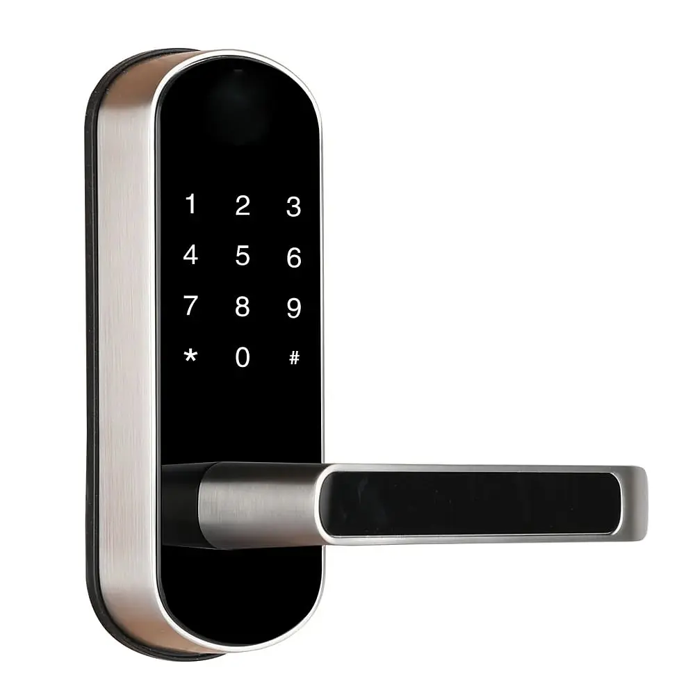 Замок біометричний автономний Trinix TRL-5107BTF Silver Right з Bluetooth, зчитувачем відбитків пальців і карт Mifare (65-00025) - фото 6
