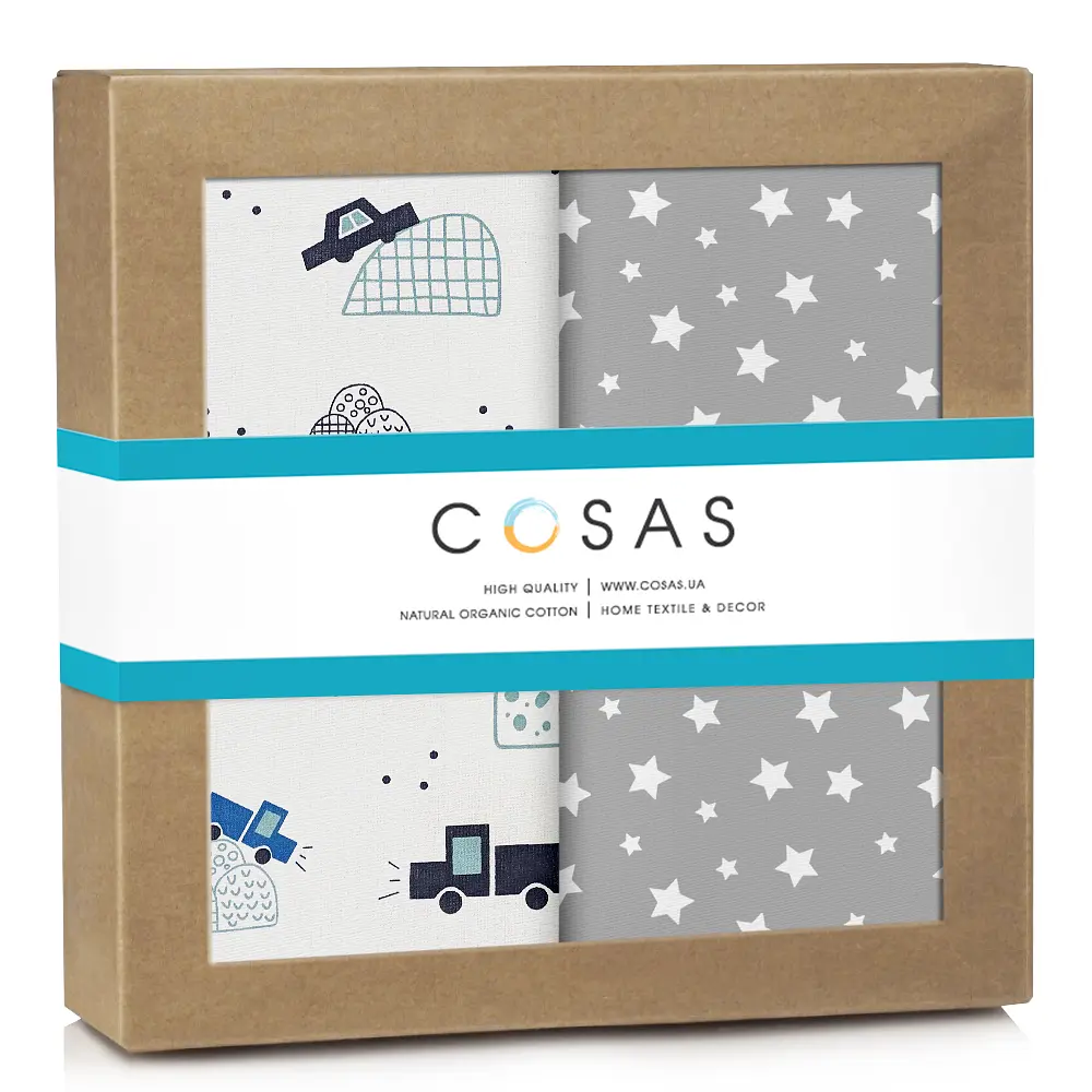 Багаторазові пелюшки дитячі CARS CS4 2шт COSAS (4822052227534)