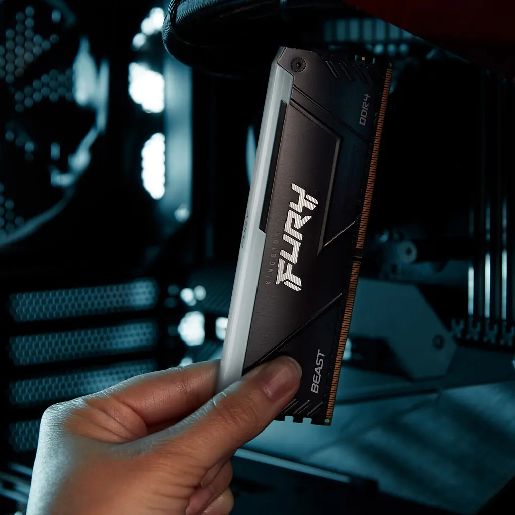 Модуль пам'яті DDR4 8GB/3200 Kingston Fury Beast RGB (KF432C16BB2A/8WP) - фото 8