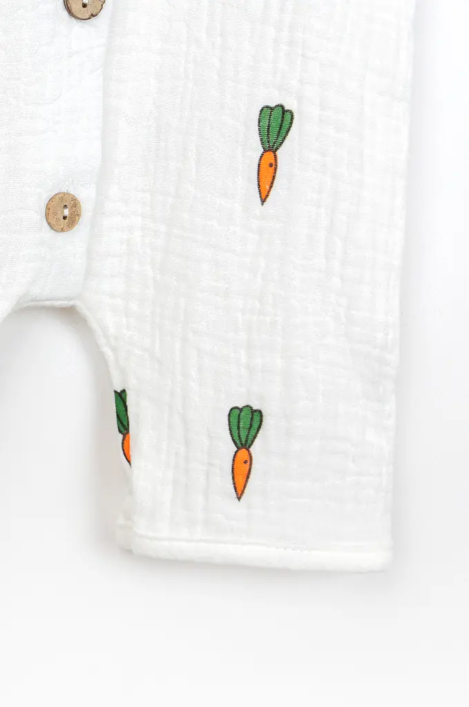 Мусліновий пісочник для малюків на ґудзиках Carrots - фото 4