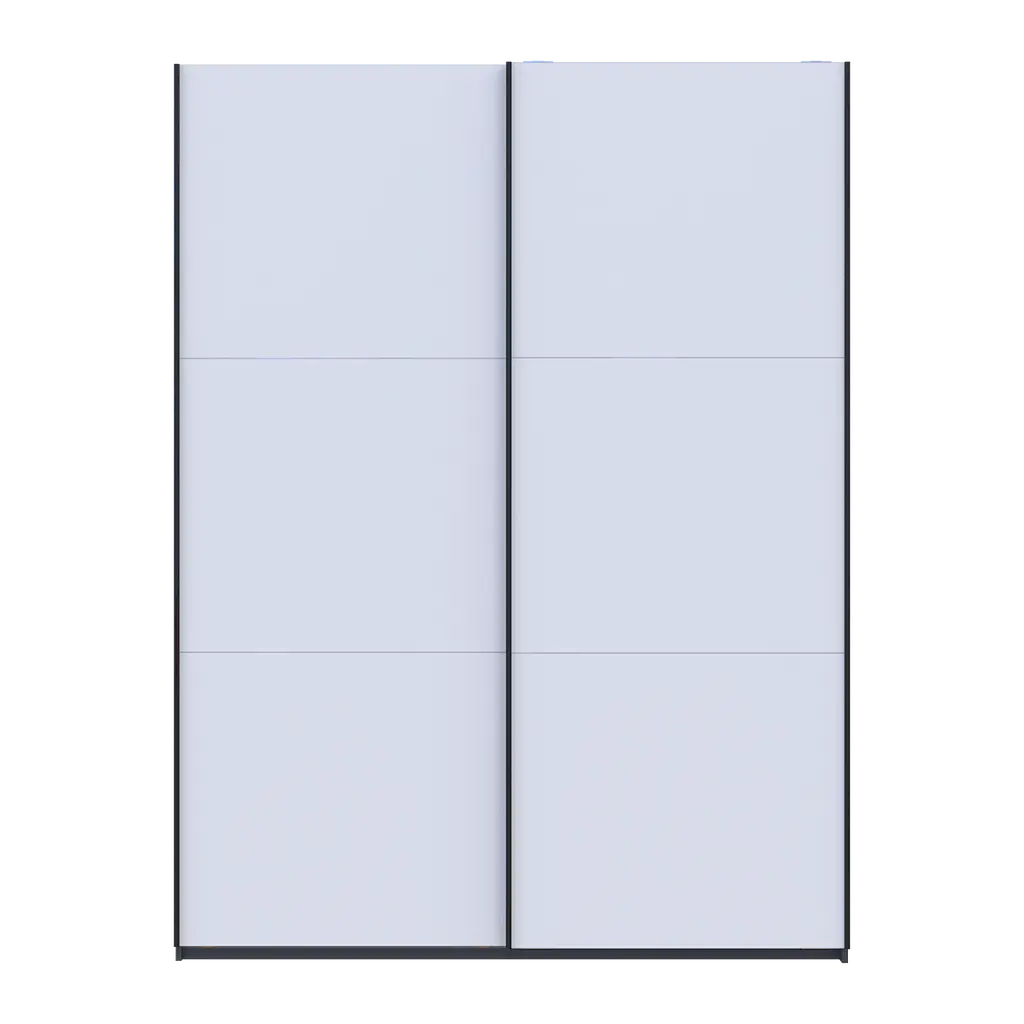 Шафа купе Doros G-Caiser Графіт / Білий 2 ДСП / 3 частини 180х60х240 (44900262) - фото 3