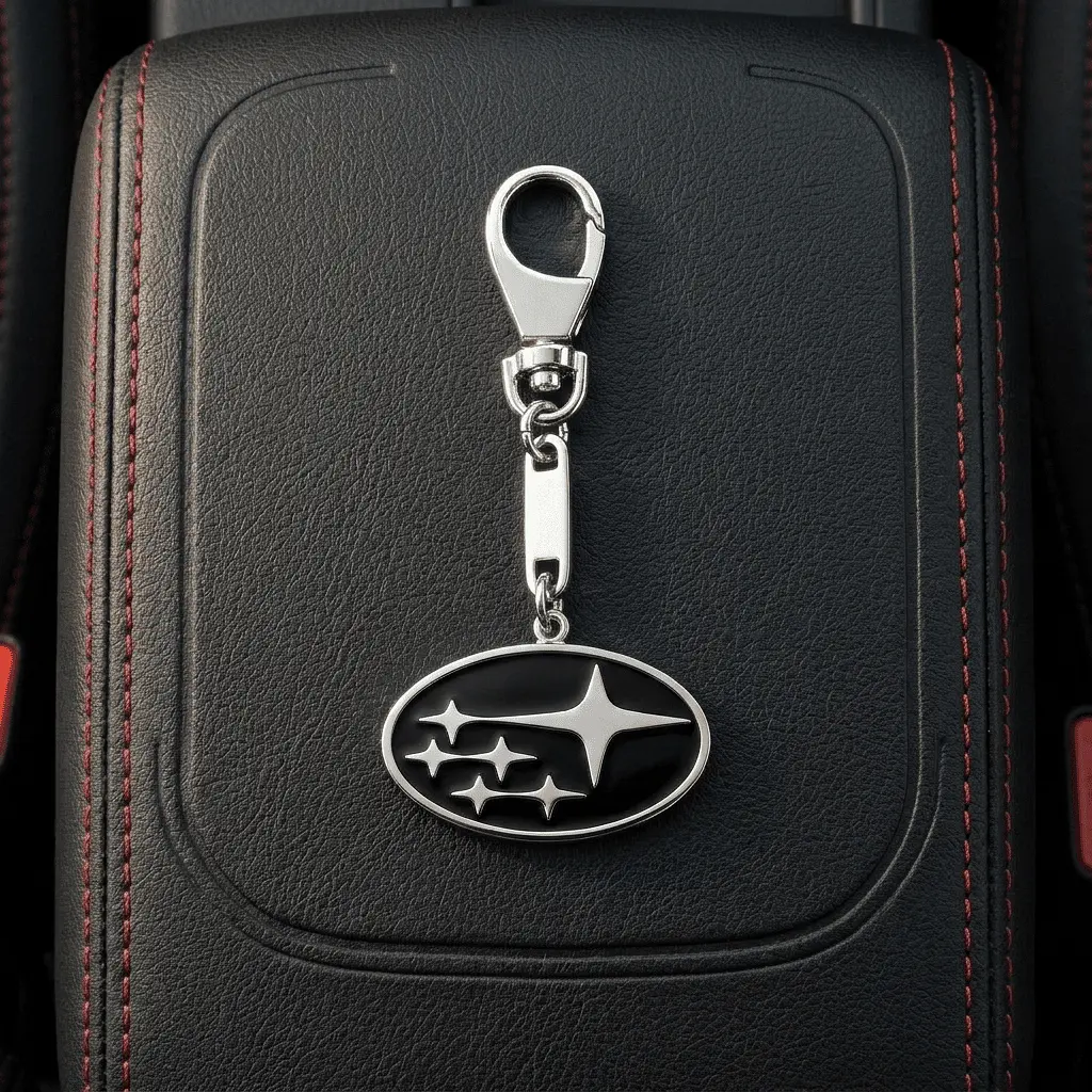 Срібрий брелок Subaru (Субару) (9014) - фото 2