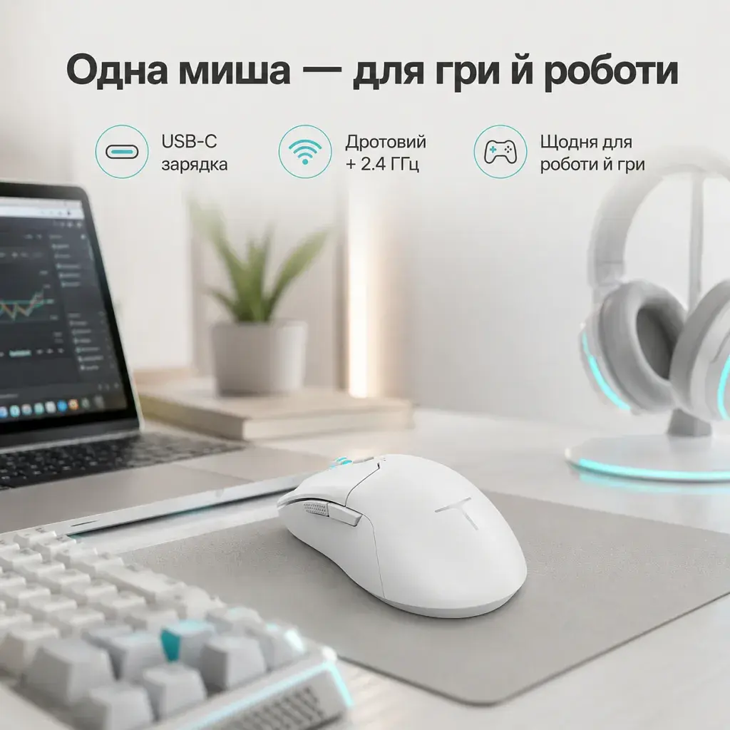 Мишка Thunderobot ML602 SE Dual Mode wireless (ML602SE) - фото 7