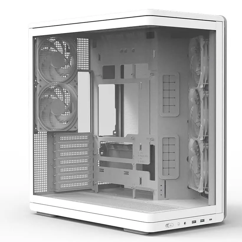 Корпус Zalman P60 из закаленного стекла без блока питания, белый (P60WHITE) - фото 6