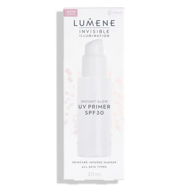 Праймер доглядаючий для сяяння шкіри Lumene Invisible Illumination Instant Glow UV Primer SPF30, 30 мл - фото 3