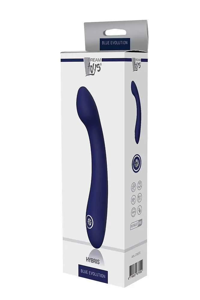 Вібратор Dreamtoys Blue Evolution Hybris 21 см синій - фото 4