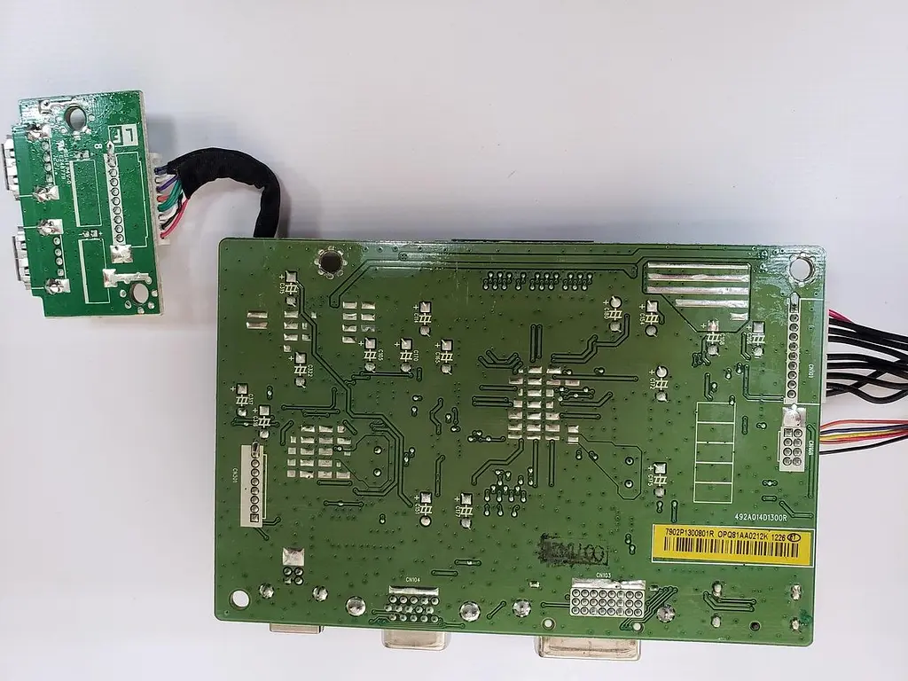 Материнская плата монитора HP ILIF-257 (492A014D1300R) "Б/У" - фото 3