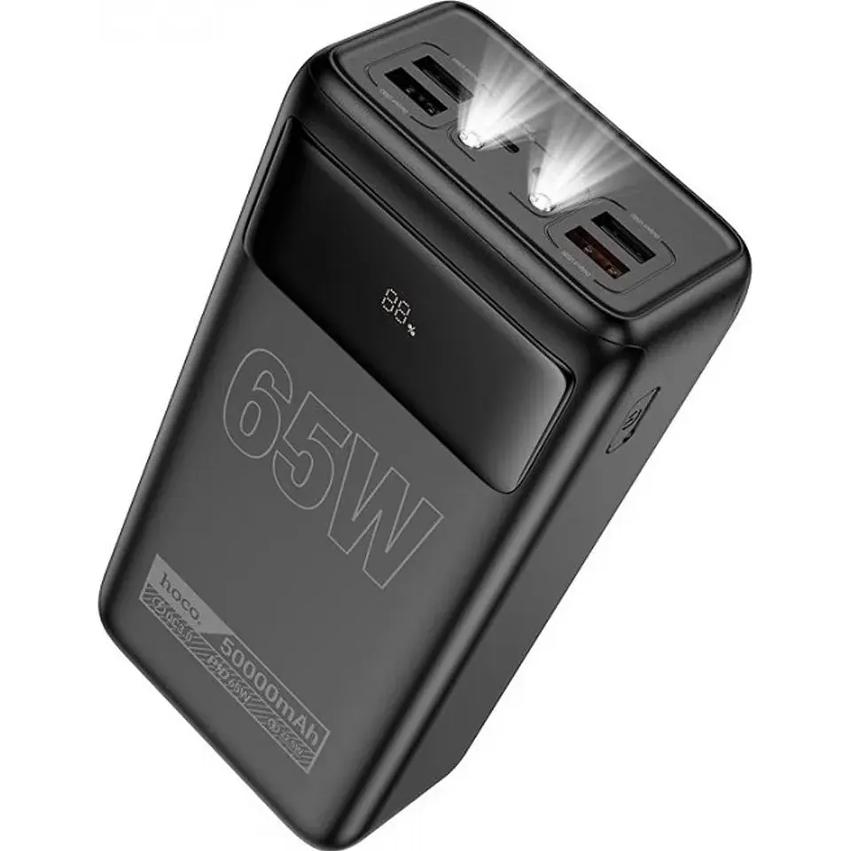 Внешний аккумулятор Hoco DB81A 50000 mAh 65W power bank с дисплеем черный - фото 2