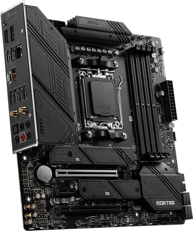 Материнська плата MSI B650M MAG Mortar Wi-Fi Socket AM5 (MAG B650M MORTAR WIFI) Б/В - фото 2