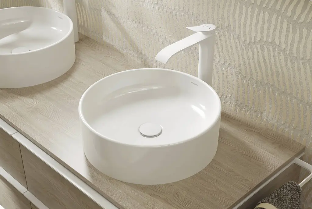 Умивальник Hansgrohe Xuniva S накладний 400x400 без переливу SmartClean white 61071450 - фото 3