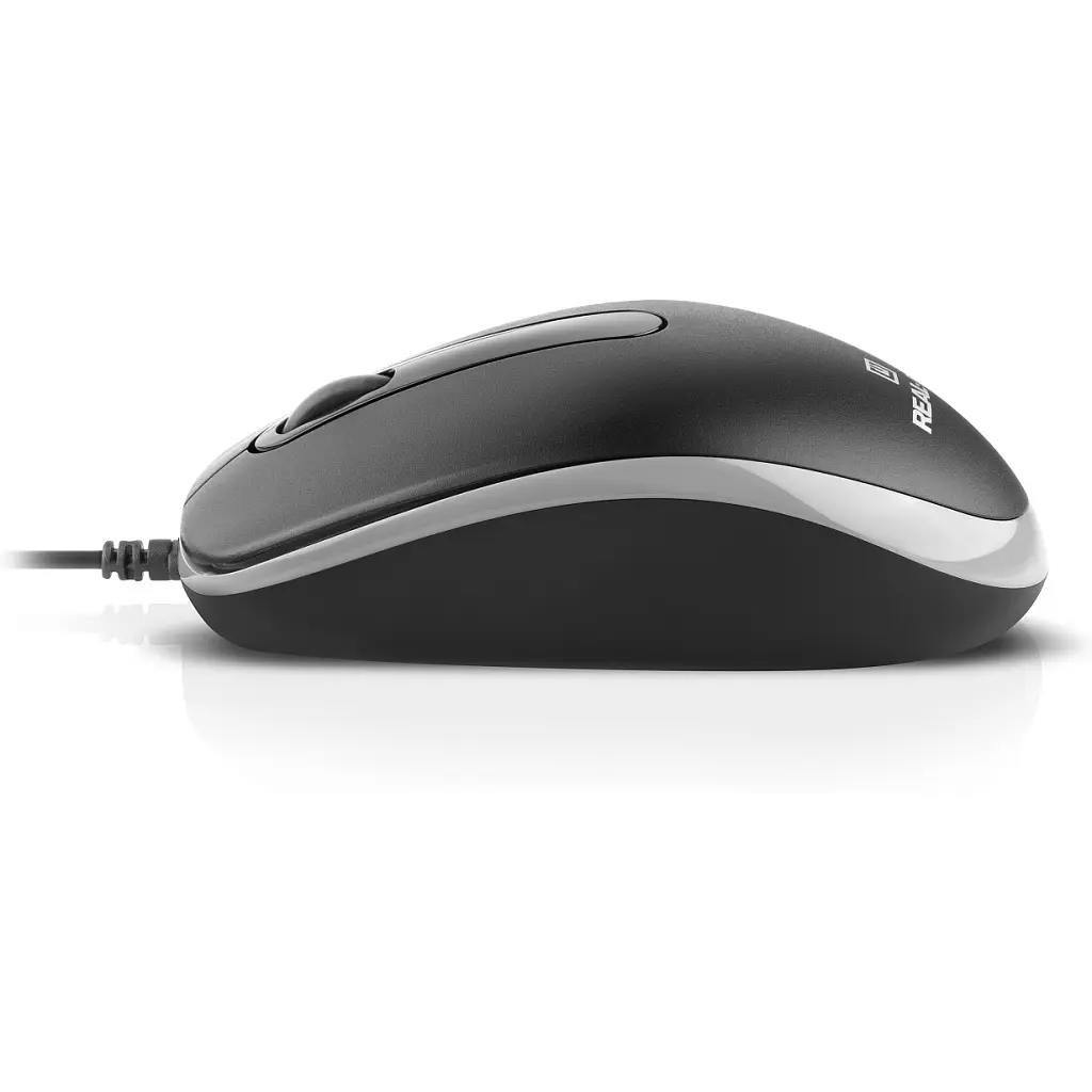 Мишка REAL-EL RM-215 USB Black/Gray (EL123200037) - фото 6