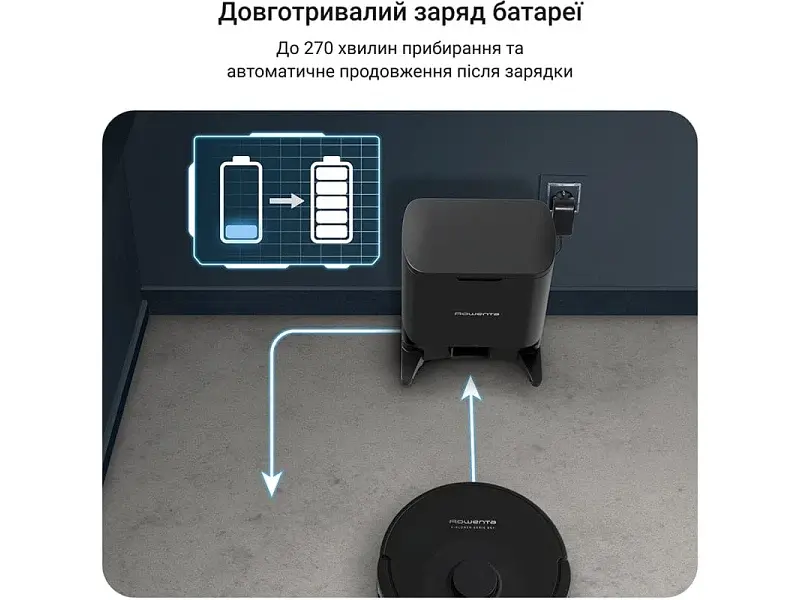 Робот-пилосос з вологим прибиранням Rowenta X-PLORER Serie 85+ RR87D5WH - фото 8