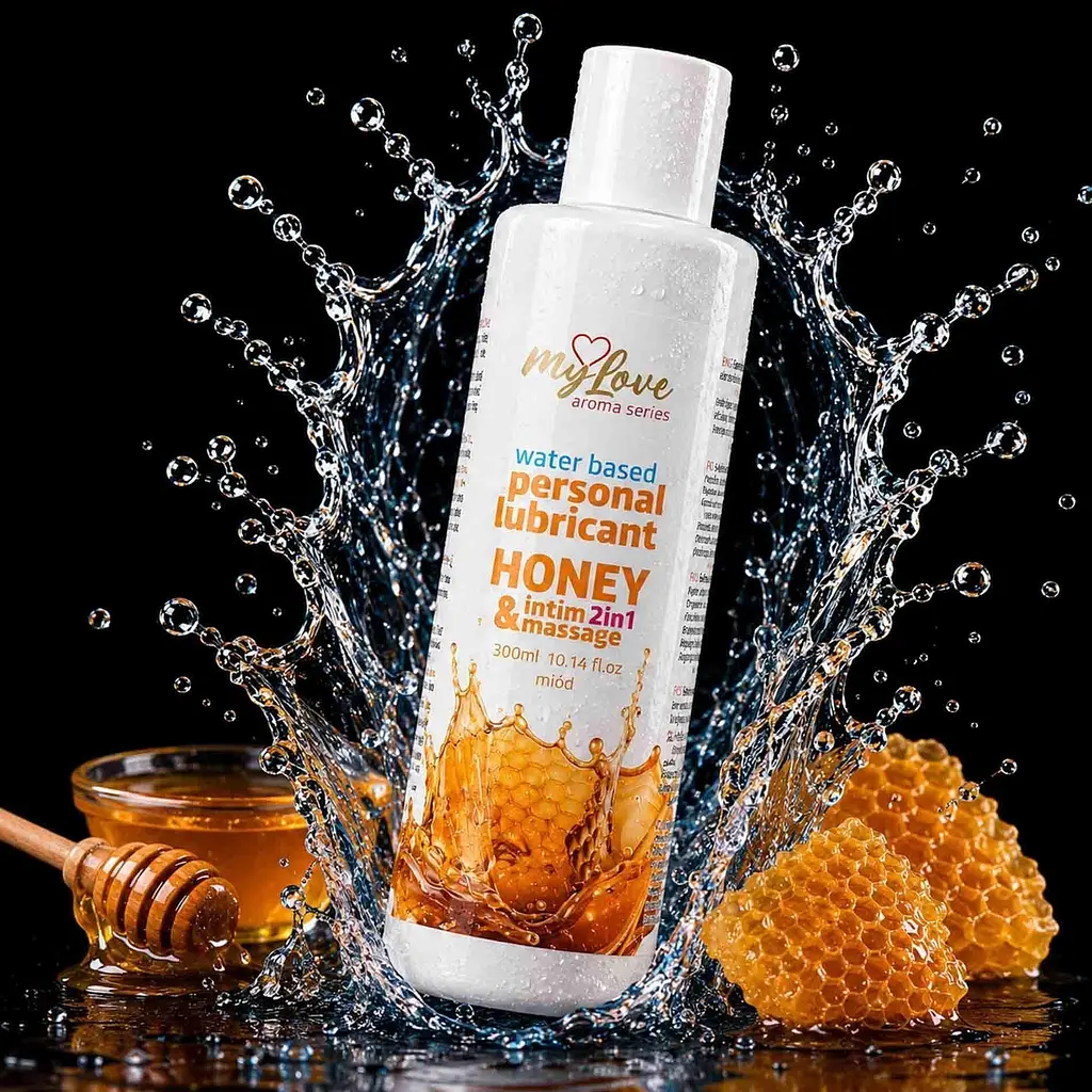 Лубрикант MyLove Aroma Series IntimMassage 2in1 Honey, 300 мл - фото 2