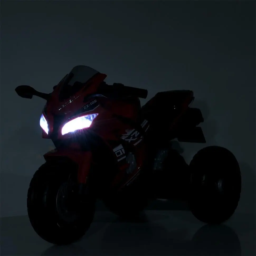 Дитячий електричний мотоцикл Bambi Racer 12V одномісний до 30 кг Червоний (DE-169-E-1059) - фото 8