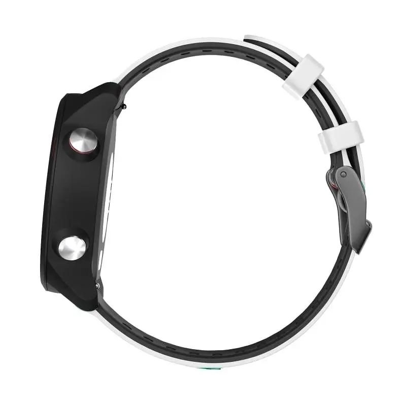 Силіконовий ремінець Rage для Realme Watch 22 ProSS Pro - біло-чорнийширина кріплення 22ммWatchbands (W25-5WB24597512) - фото 4