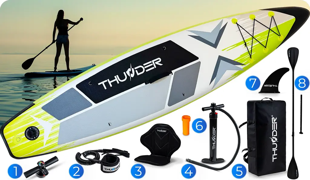 Надувна дошка SUP THUNDER VELA 320 см з веслом - фото 8