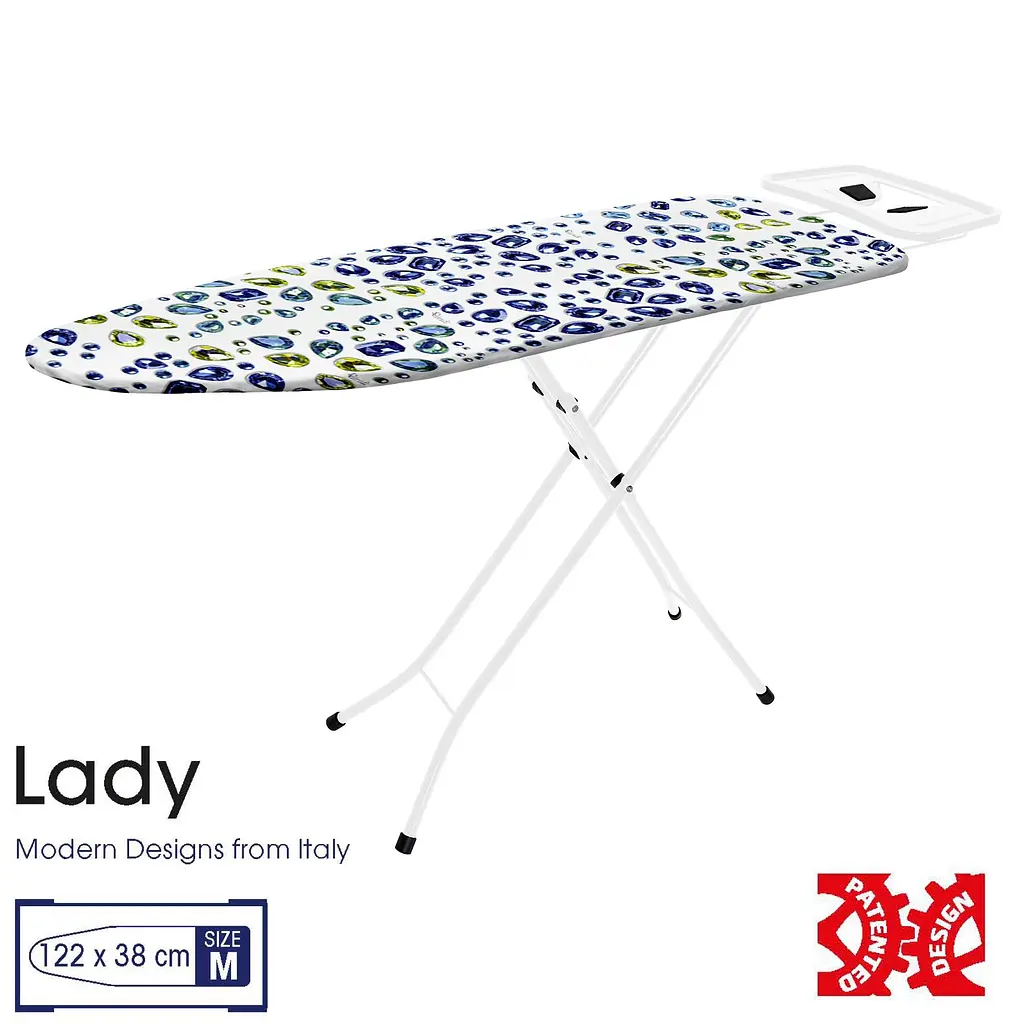 Дошка для прасування Casa Si Lady 122x38 White/Blue Crystals (CS93574R267) - фото 3