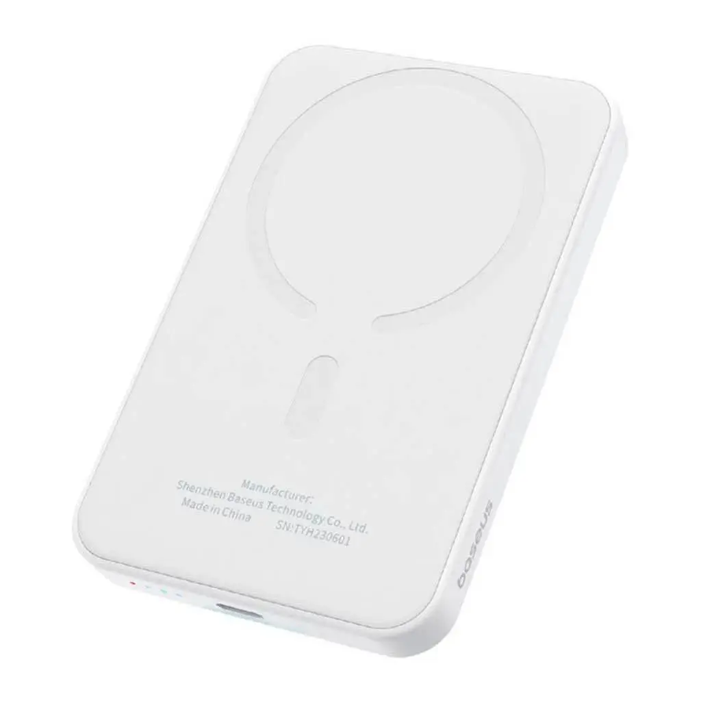 Павербанк Baseus Magnetic Mini White 5 000 mAh / 20 Вт (P10022107223-00) - фото 2