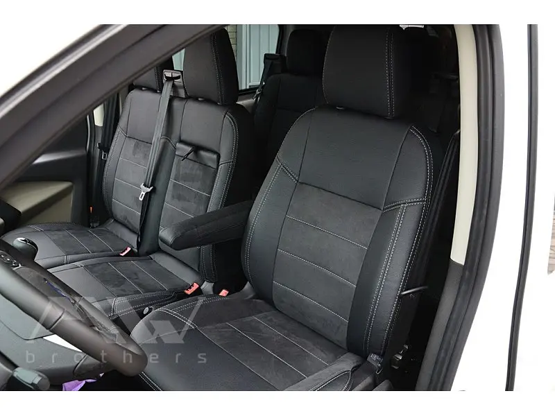 Авточохли модельні MW Brothers для Ford Transit Custom (1+2) c 2012-2023 Серія Leather Style - фото 4